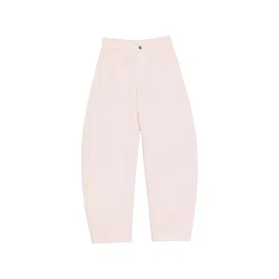 Alaïa Alaia Curved-leg Jeans In Pink