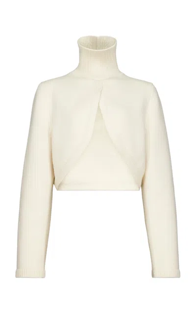 Alaïa Cashmere Knit Cut-out Jumper In Multi