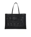 Alaïa Cut-out Leather Tote Bag In Black