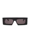 Alaïa Cut Rectangular Sunglasses In Green