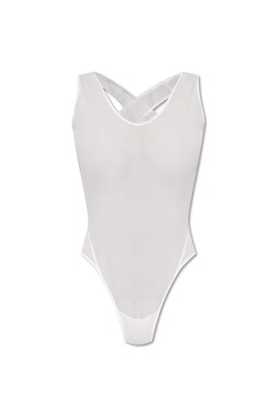 Alaïa See-through Bodysuit In White