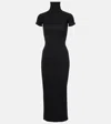 Alaïa Second-skin Knit Cut-out Dress In Black