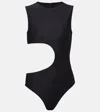 Alaïa Women Black One-piece Swimsuit With Cut-out