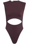 Alaïa Cut-out Swimsuit In Multicolor