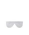 Alaïa Mask-framed Metal Sunglasses In White