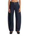 Alaïa Alaia Women Jeans With Rounded Design In Blue