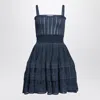 Alaïa A-line Crinoline Mini Dress With Removable Straps In Black