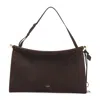 Alaïa Dark Brown Le Click Large Shoulder Bag In Brown