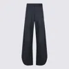 Alaïa Dark Grey Wool Pants In Gray