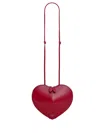 Alaïa Calfskin Heart Shape Cross-body Bag In Red