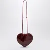 Alaïa Alaia Women Le Coeur Patent Leather Crossbody Bag In Red