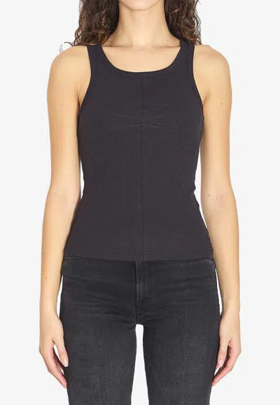 Alaïa Darts Tank Top In Black
