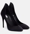 Alaïa Decolette 110 Suede Pumps