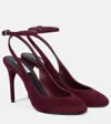 Alaïa Decolette 90 Suede Slingback Pumps