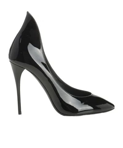 Alaïa Décoletté Pumps In Patent Calfskin In Black