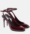 Alaïa Sling-back Décolleté In Burgundy