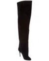Alaïa Decollete Suede Knee-high Boot In Black