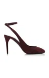 Alaïa Decollete Suede Slingback Pumps
