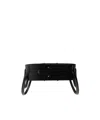 Alaïa Decorative-handles Leather Belt In Black