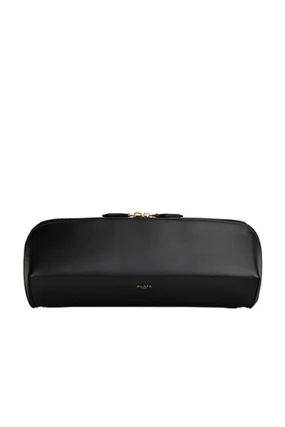 Alaïa Delta Clutch In Box Calfskin In Black
