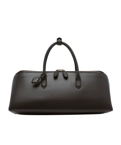 Alaïa Delta Medium Tote Bag In Black