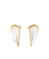 Alaïa Resin-detail Demi Le Coeur Bombe Earrings In White