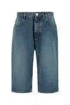 Alaïa Alaia Denim Bermuda Shorts In Blue