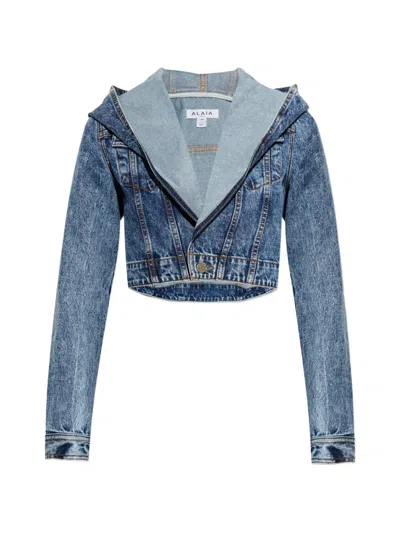 ALAÏA Alaïa Denim Hooded Jacket
