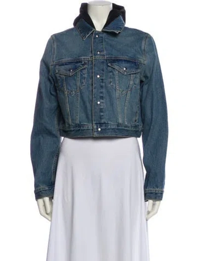 Pre-owned Alaïa Denim Jacket In Blue
