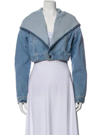 Pre-owned Alaïa Denim Jacket In Blue