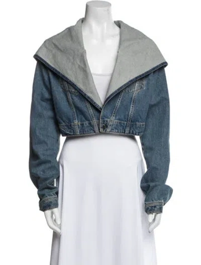 Pre-owned Alaïa Denim Jacket In Blue