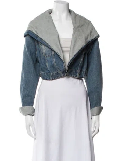 Pre-owned Alaïa Denim Jacket In Blue