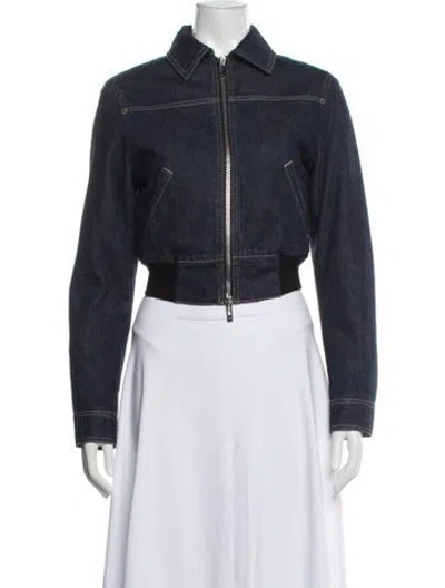 Pre-owned Alaïa Denim Jacket In Blue