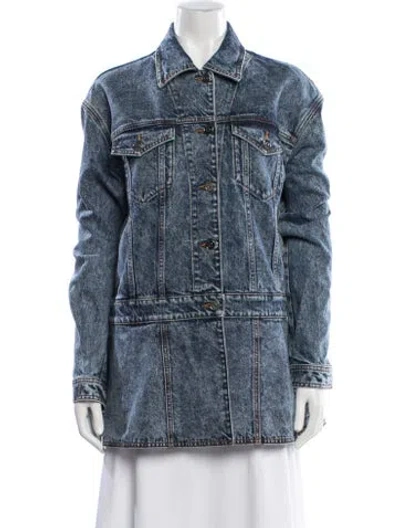 Pre-owned Alaïa Denim Jacket In Blue