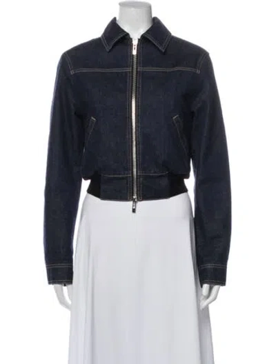 Pre-owned Alaïa Denim Jacket In Blue