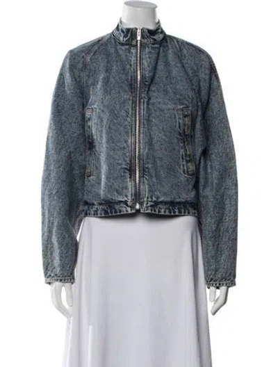 Pre-owned Alaïa Denim Jacket In Blue