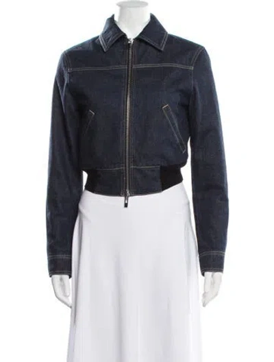 Pre-owned Alaïa Denim Jacket In Blue