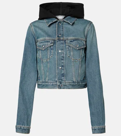 Alaïa Denim Jacket In Blue