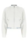 Alaïa Denim Jacket In Gray