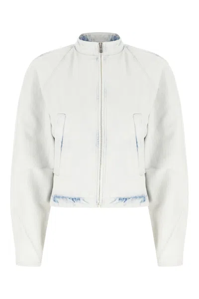 Alaïa Denim Jacket In Gray