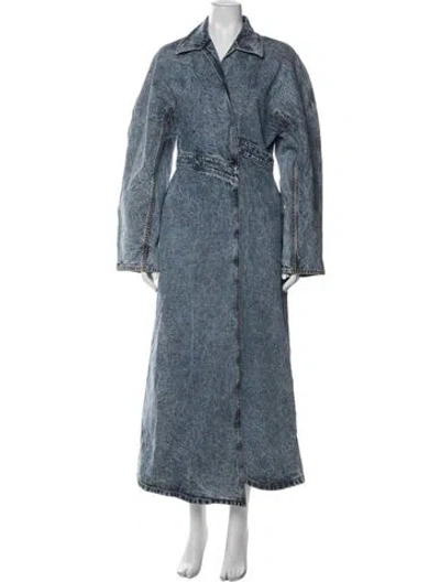 Pre-owned Alaïa Denim Jacket W/ Tags In Blue