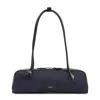 Alaïa Denim Blue Cotton Teckel Medium Shoulder Bag In Blue