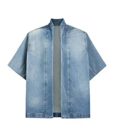 Alaïa Denim Reverse Jacket In Blue