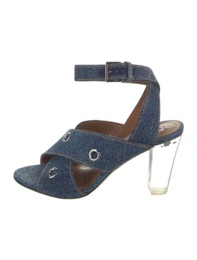 Pre-owned Alaïa Denim Sandals In Black