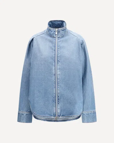 Alaïa Denim Shirt In Blue