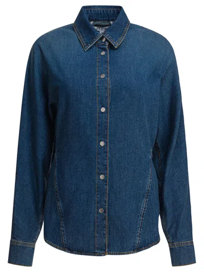 Alaïa Alaia Denim Shirt In Blue