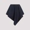 Alaïa Triangle Asymmetric Denim Miniskirt In Denim