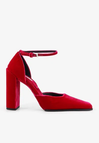 ALAÏA D'ORSAY 90 VELVET PUMPS