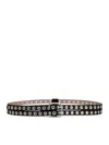 Alaïa Biker Double Belt In Nubuck