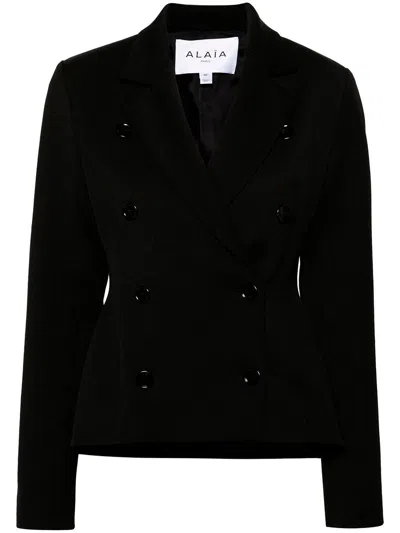 Alaïa Alaia Double Breasted Gabardine Blazer